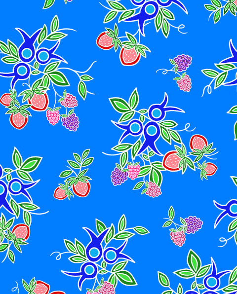 13_Moons_Berry_Fast_by_Tamara_Malcolm TM-0001-Blue Indigenous fabrics by Itex Designs