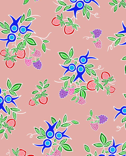 13_Moons_Berry_Fast_by_Tamara_Malcolm TM-0001-Cheyenne Pink Indigenous fabrics by Itex Designs