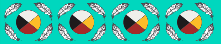 7_Grandfathers_by_Jessica_Somers JSR-0007-Aqua Indigenous fabrics by Itex Designs