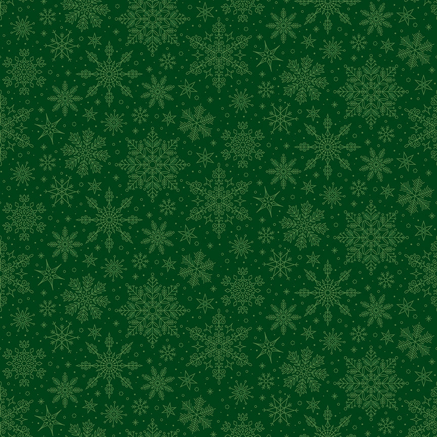 poinsettias-at-christmas-by-riley-blake- C17635-GREEN is Available at International Textiles Ltd in Canada