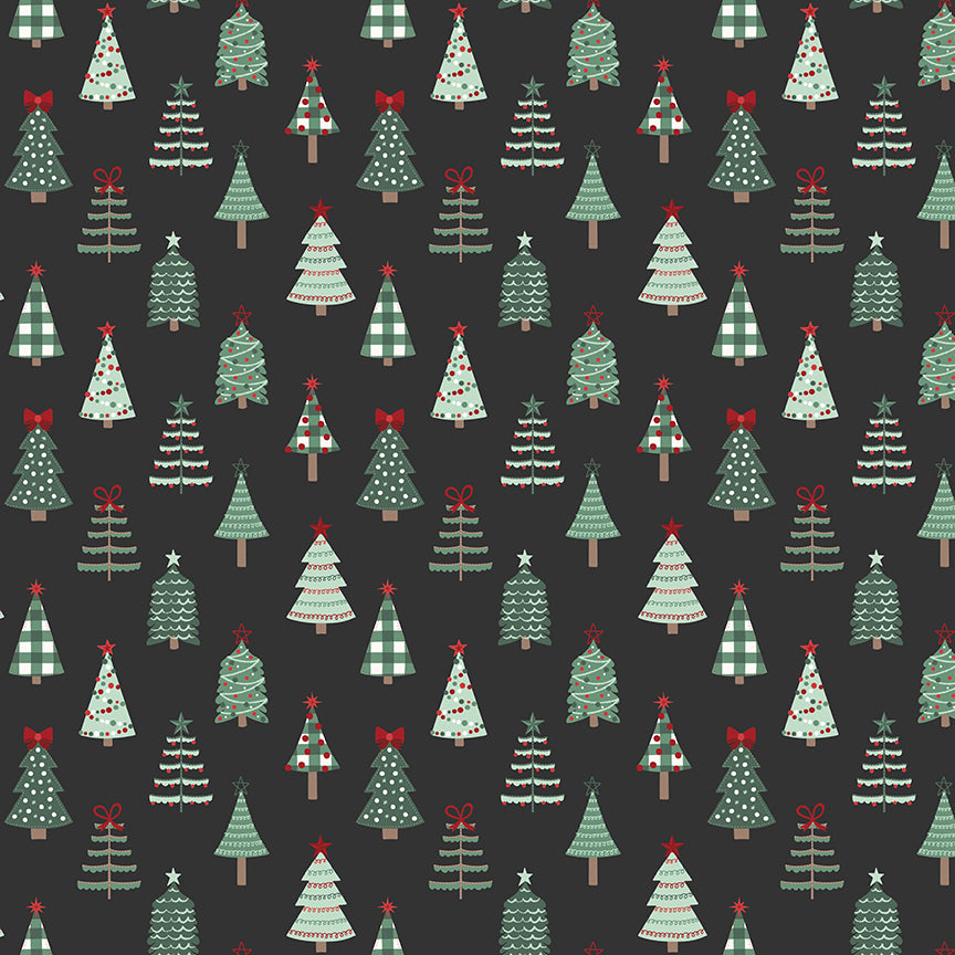 evergreen-wishes-by-riley-blake- C17811-BLACK is Available at International Textiles Ltd in Canada