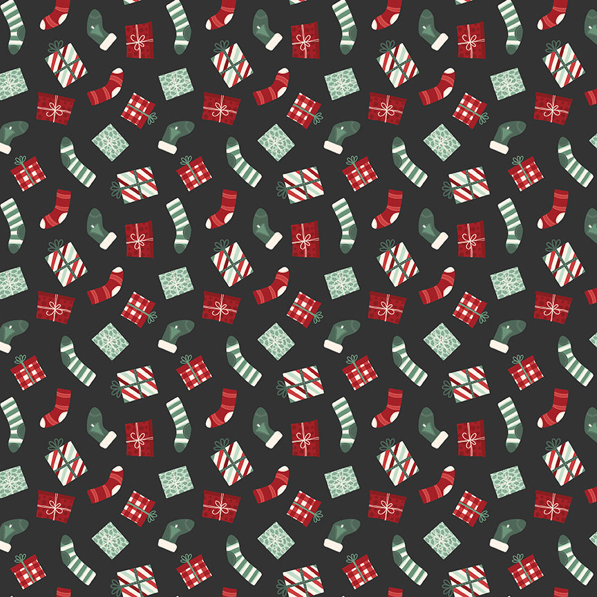 evergreen-wishes-by-riley-blake- C17812-BLACK is Available at International Textiles Ltd in Canada