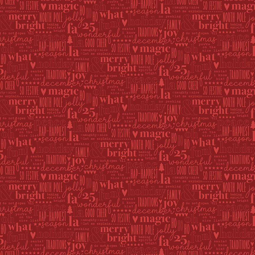 evergreen-wishes-by-riley-blake- C17813-RED is Available at International Textiles Ltd in Canada