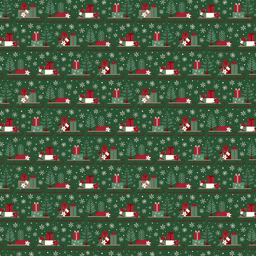 christmas-time-by-riley-blake- C17822-FOREST is Available at International Textiles Ltd in Canada