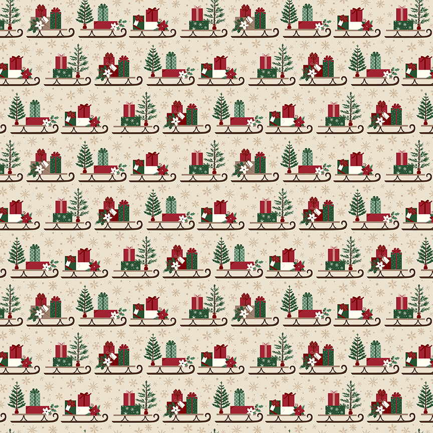 christmas-time-by-riley-blake- C17822-LINEN is Available at International Textiles Ltd in Canada