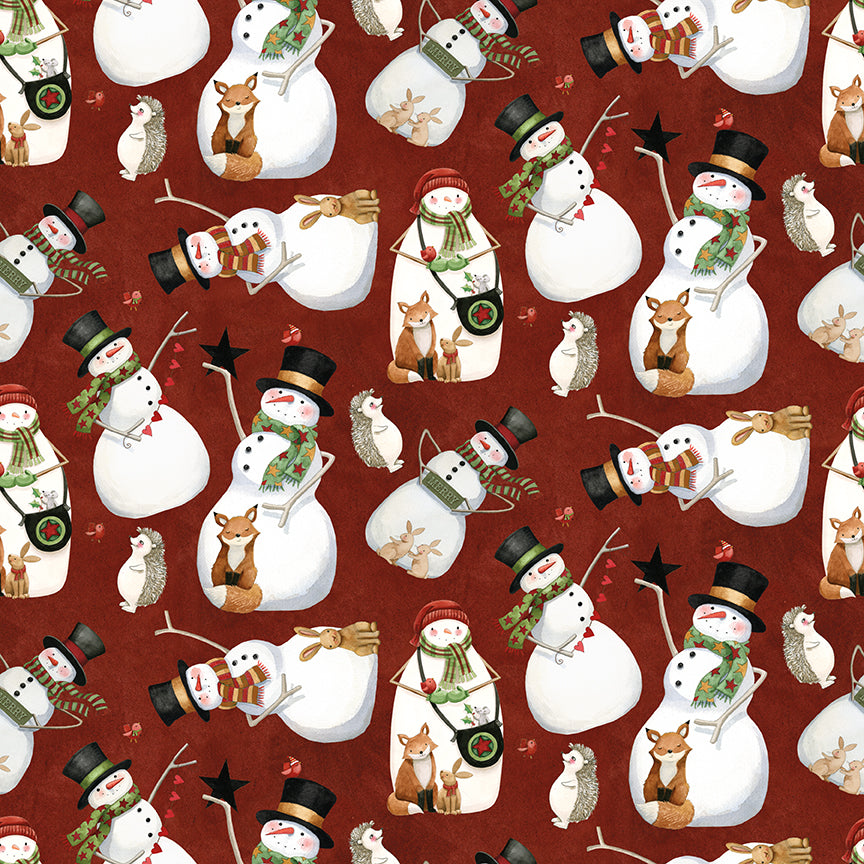 northern-christmas-by-riley-blake- C17831-RED is Available at International Textiles Ltd in Canada