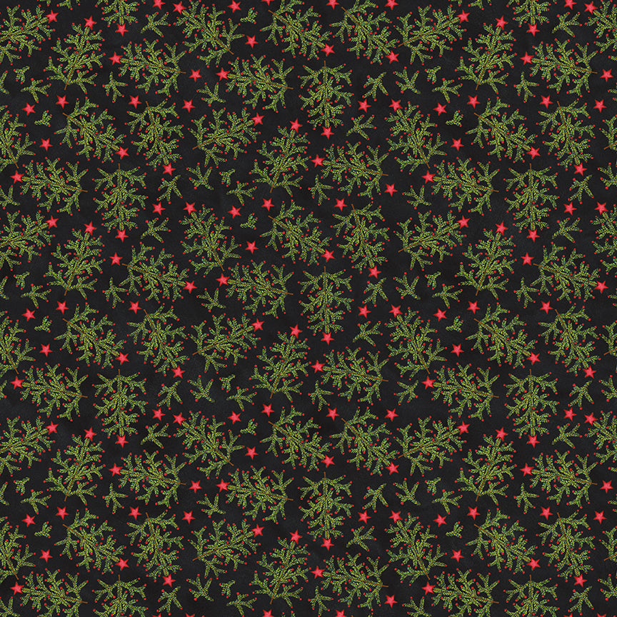 northern-christmas-by-riley-blake- C17832-BLACK is Available at International Textiles Ltd in Canada