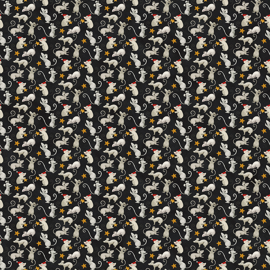 northern-christmas-by-riley-blake- C17833-BLACK is Available at International Textiles Ltd in Canada