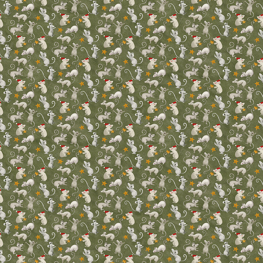 northern-christmas-by-riley-blake- C17833-GREEN is Available at International Textiles Ltd in Canada