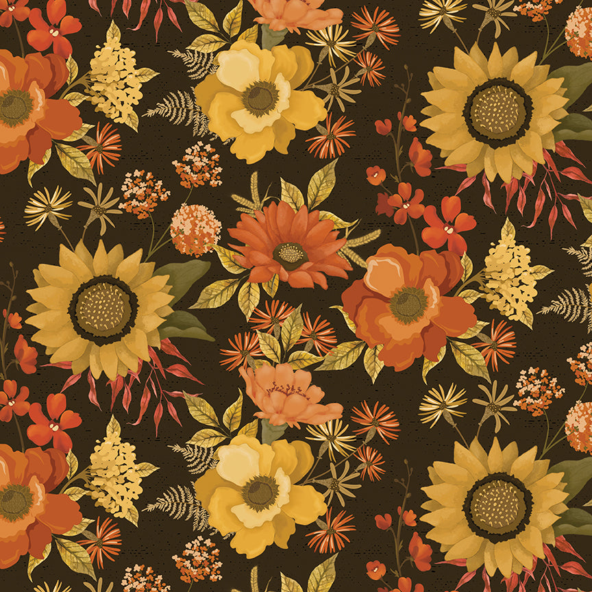 bountiful-by-riley-blake- C17860-MOCHA is Available at International Textiles Ltd in Canada