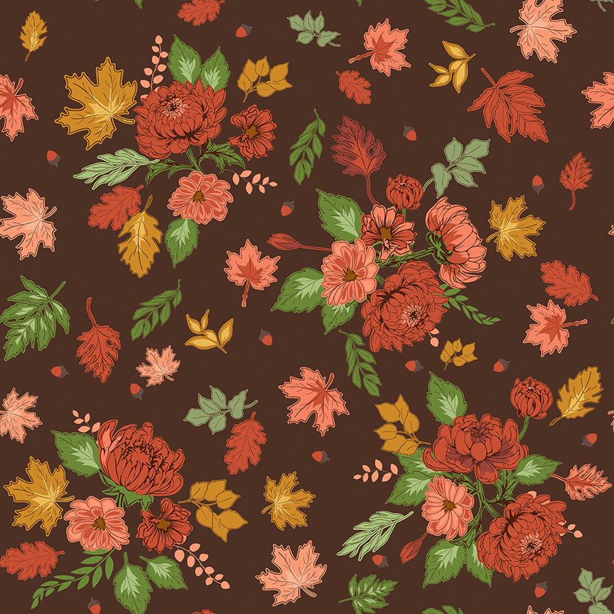 cozy-autumn-by-riley-blake- C17870-BROWN is Available at International Textiles Ltd in Canada