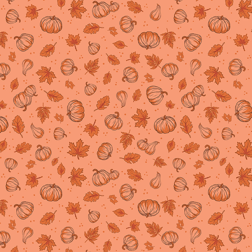 cozy-autumn-by-riley-blake- C17872-MELON is Available at International Textiles Ltd in Canada