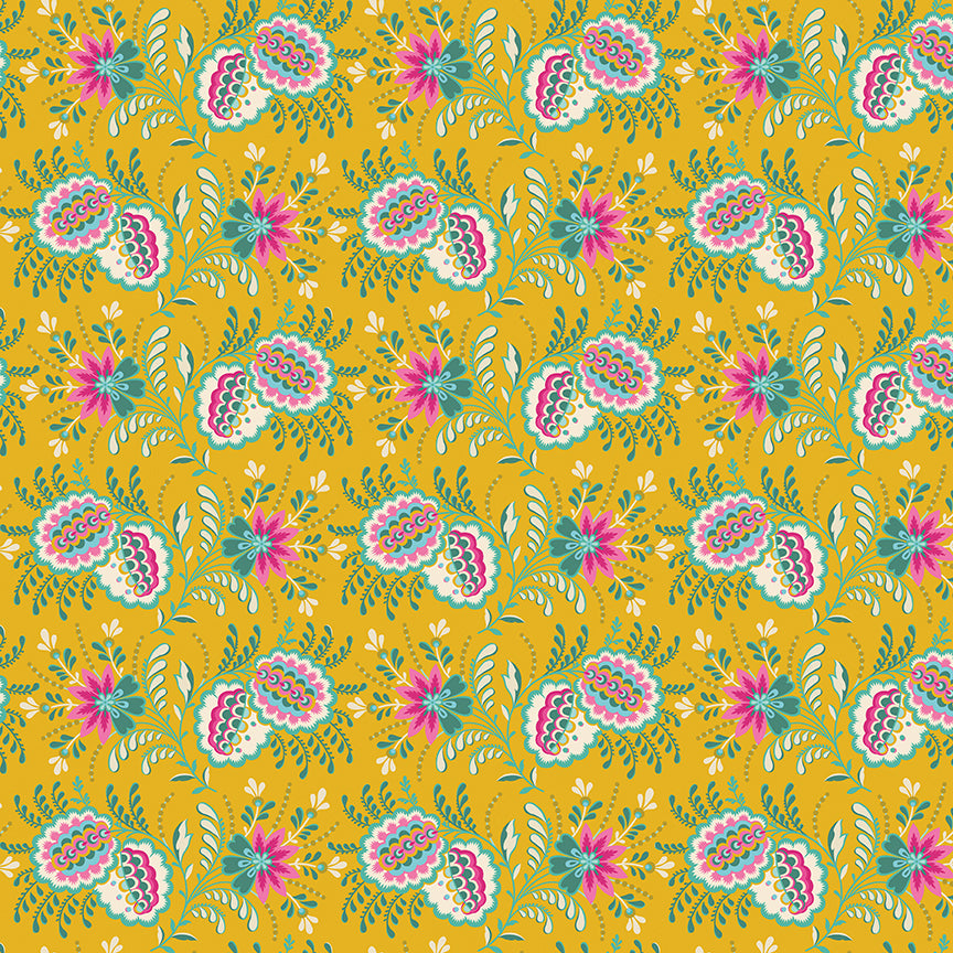 kipling-gardens-by-riley-blake- C17881-MUSTARD is Available at International Textiles Ltd in Canada