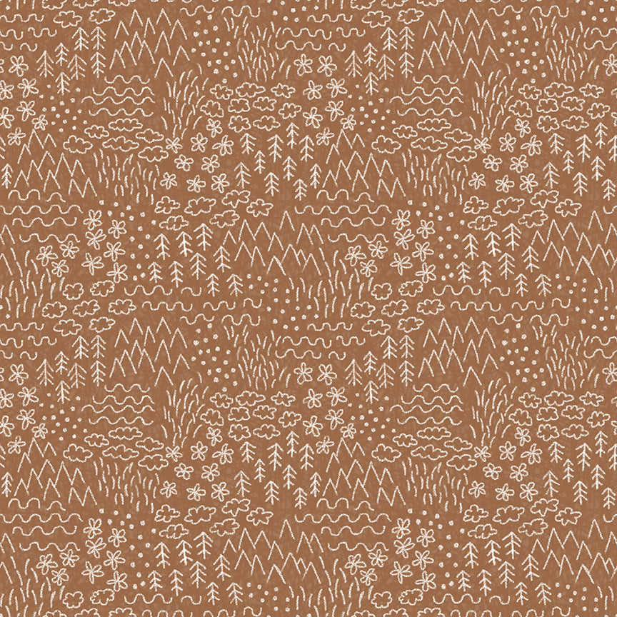 colorful-critters-by-riley-blake- C17912-BROWN is Available at International Textiles Ltd in Canada