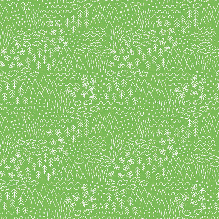 colorful-critters-by-riley-blake- C17912-GREEN is Available at International Textiles Ltd in Canada
