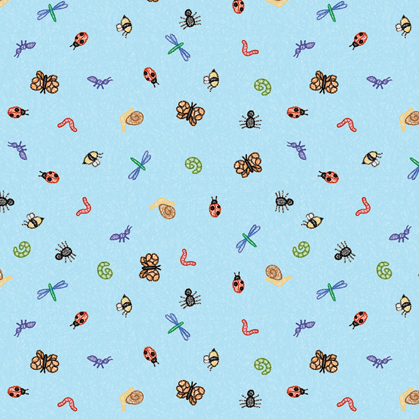 colorful-critters-by-riley-blake- C17914-BLUE is Available at International Textiles Ltd in Canada
