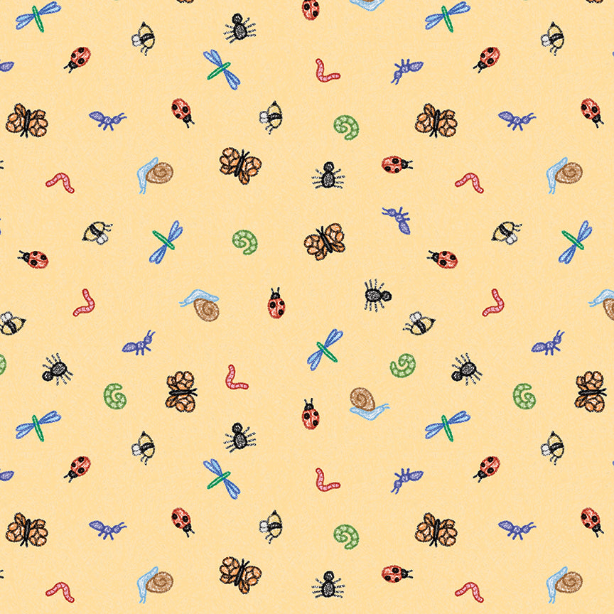 colorful-critters-by-riley-blake- C17914-YELLOW is Available at International Textiles Ltd in Canada
