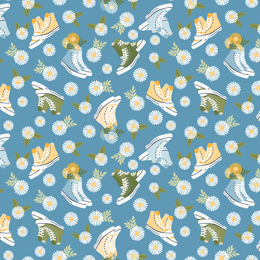 sunshine-&-dandelions-by-riley-blake- C17921-BLUE is Available at International Textiles Ltd in Canada