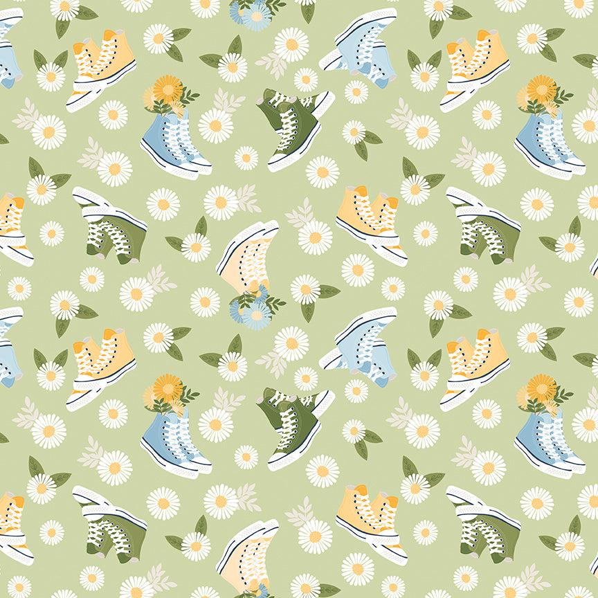 sunshine-&-dandelions-by-riley-blake- C17921-HONEYDEW is Available at International Textiles Ltd in Canada