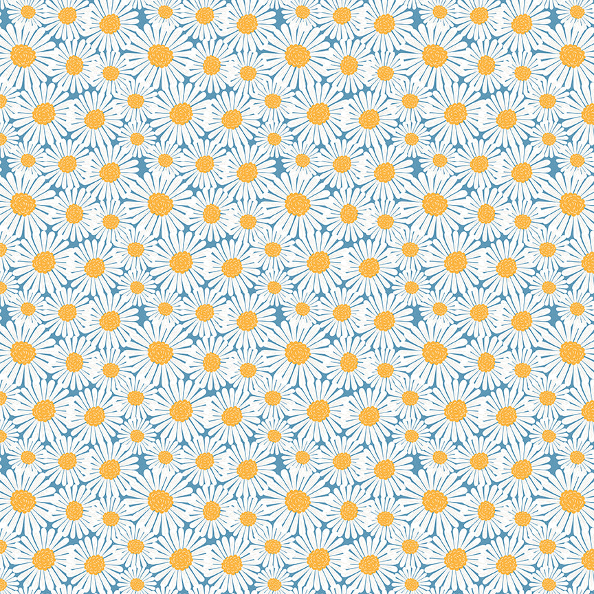 sunshine-&-dandelions-by-riley-blake- C17923-BLUE is Available at International Textiles Ltd in Canada