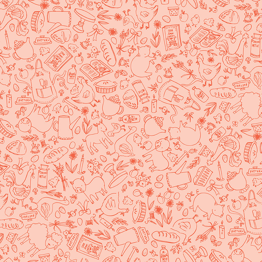 lil'-farm-friends-by-riley-blake- C17942-PINK is Available at International Textiles Ltd in Canada