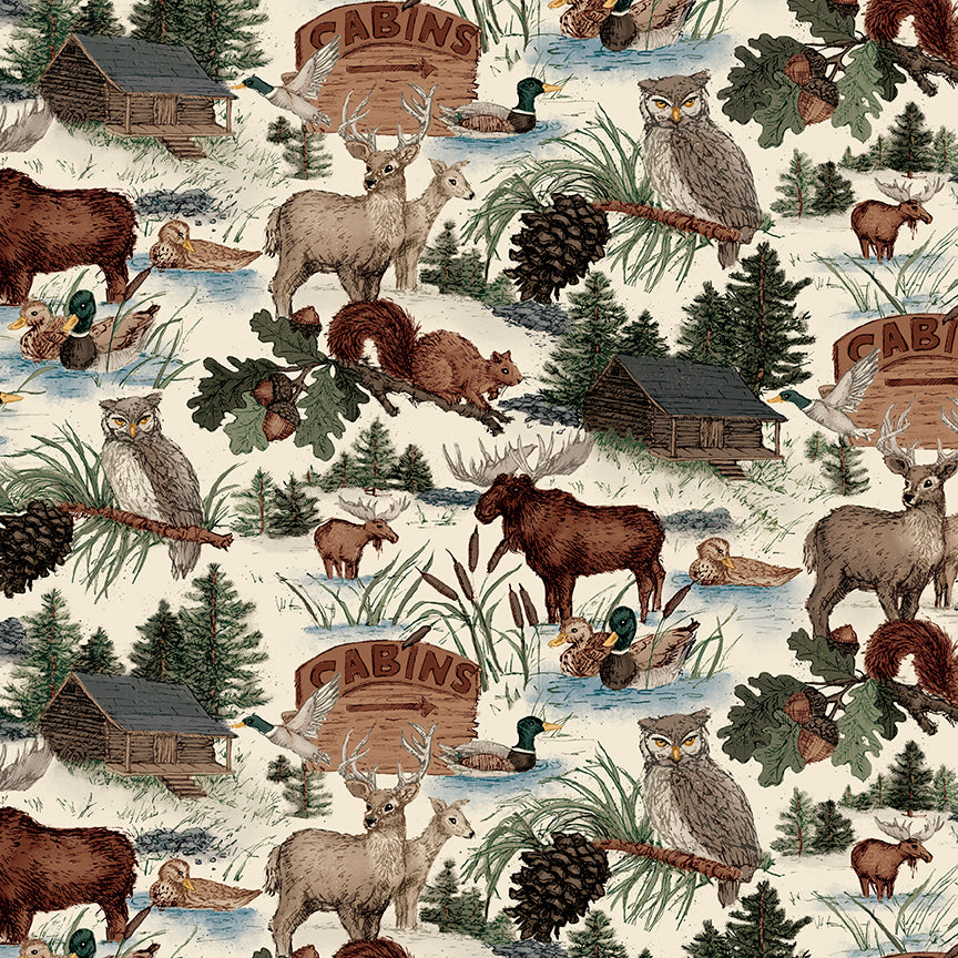 whispering-pines-by-riley-blake- C17950-CREAM is Available at International Textiles Ltd in Canada