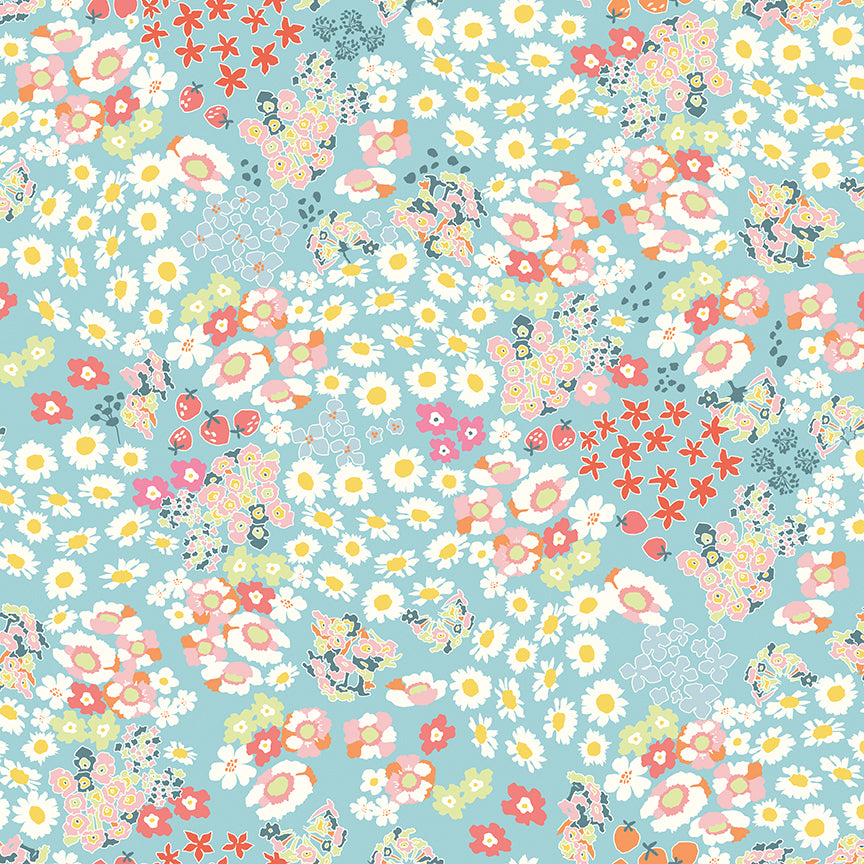 cotton-nook-by-riley-blake- C17971-AQUA is Available at International Textiles Ltd in Canada