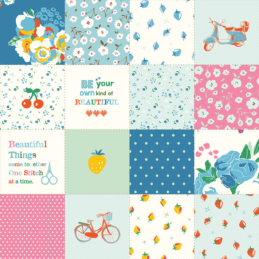 cotton-nook-by-riley-blake- C17978-BLUE is Available at International Textiles Ltd in Canada