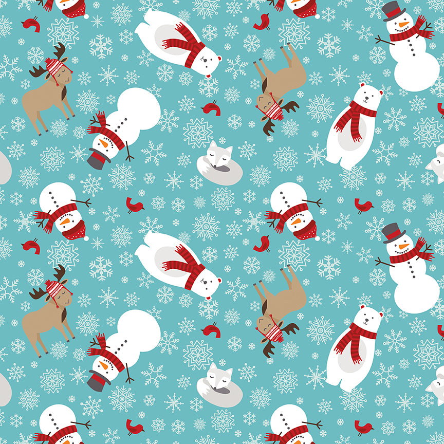 a-perfect-winter-by-riley-blake- C17990-BLUE is Available at International Textiles Ltd in Canada
