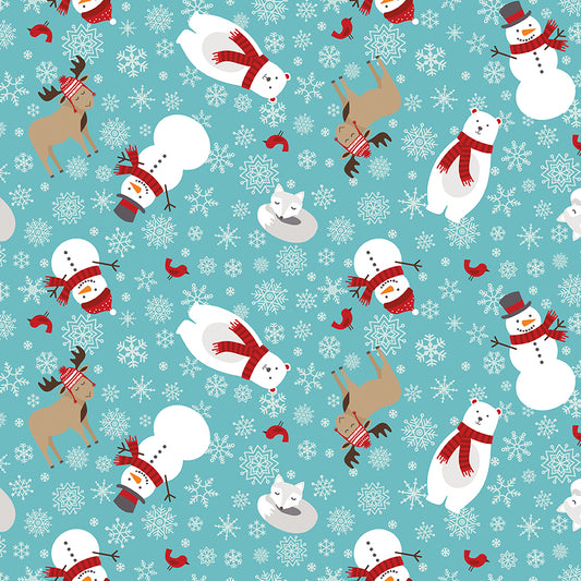 a-perfect-winter-by-riley-blake- C17990-BLUE is Available at International Textiles Ltd in Canada