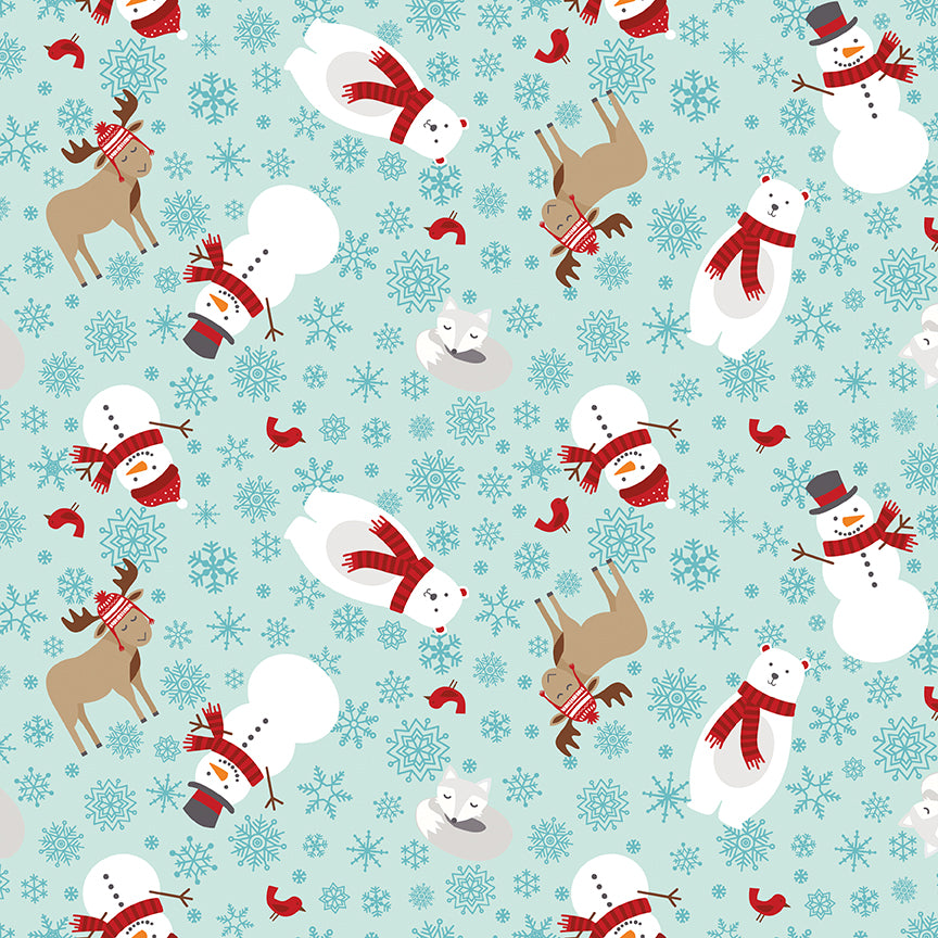 a-perfect-winter-by-riley-blake- C17990-POWDER is Available at International Textiles Ltd in Canada