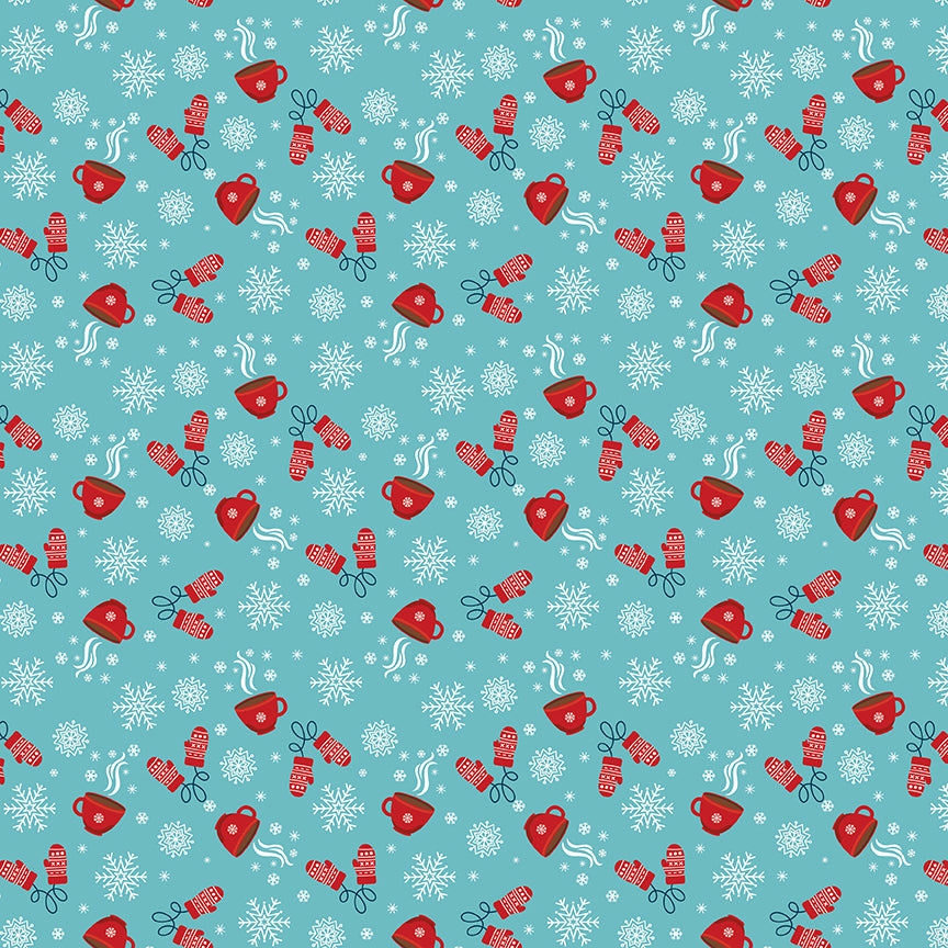 a-perfect-winter-by-riley-blake- C17994-BLUE is Available at International Textiles Ltd in Canada