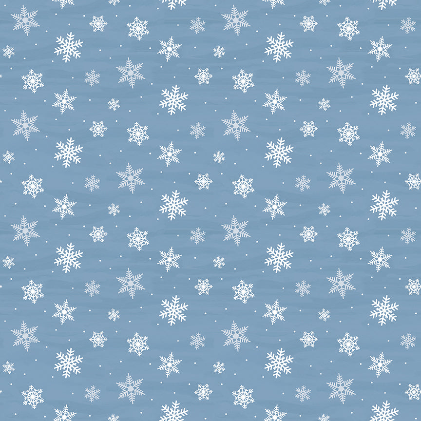 covered-bridges-in-winter-by-riley-blake- C18002-BLUE is Available at International Textiles Ltd in Canada