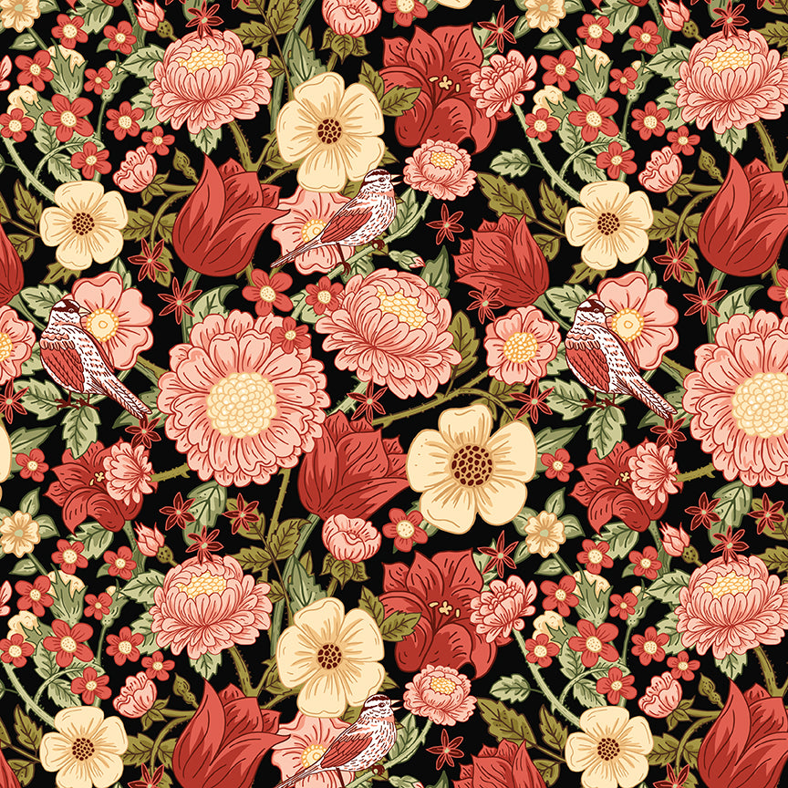 tangled-garden-by-riley-blake- C18020-BLACK is Available at International Textiles Ltd in Canada