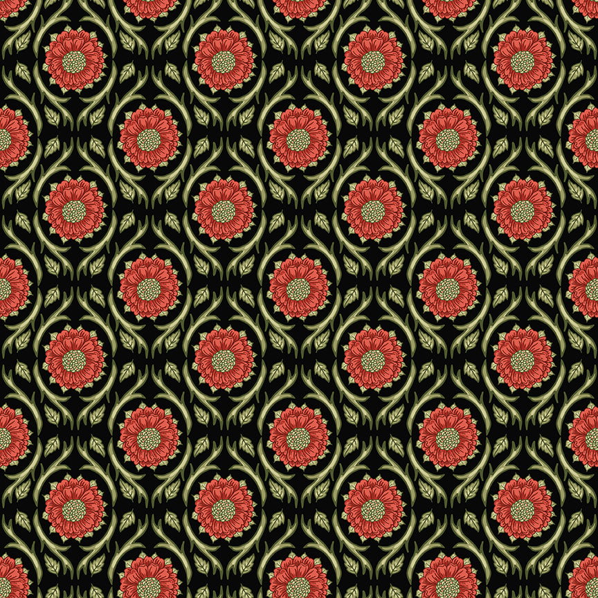 tangled-garden-by-riley-blake- C18021-BLACK is Available at International Textiles Ltd in Canada