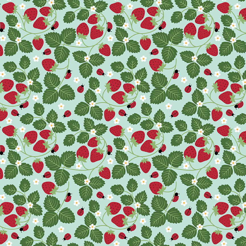 little-ladybug-by-riley-blake- C18031-BLUE is Available at International Textiles Ltd in Canada