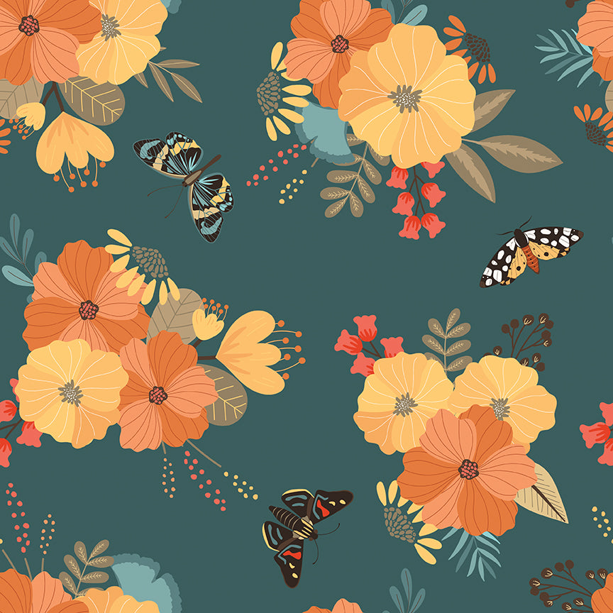 secret-garden-by-riley-blake- C18040-TEAL is Available at International Textiles Ltd in Canada