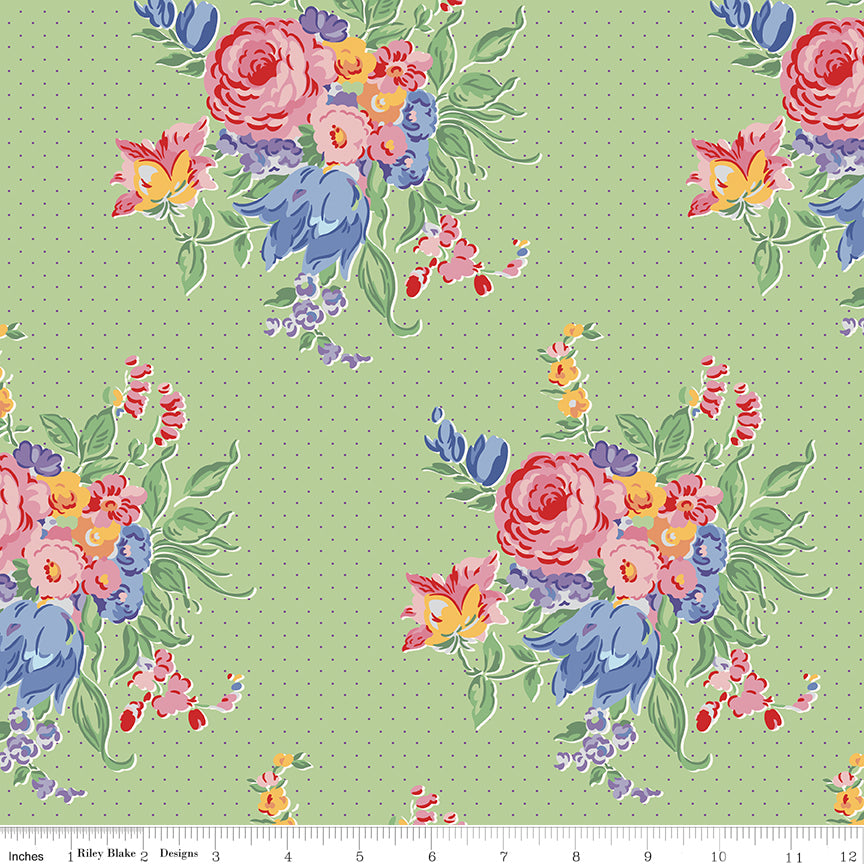 dear-sweetheart-by-riley-blake- C18090-GREEN is Available at International Textiles Ltd in Canada