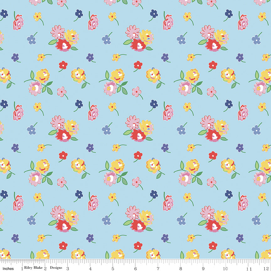 dear-sweetheart-by-riley-blake- C18092-BLUE is Available at International Textiles Ltd in Canada