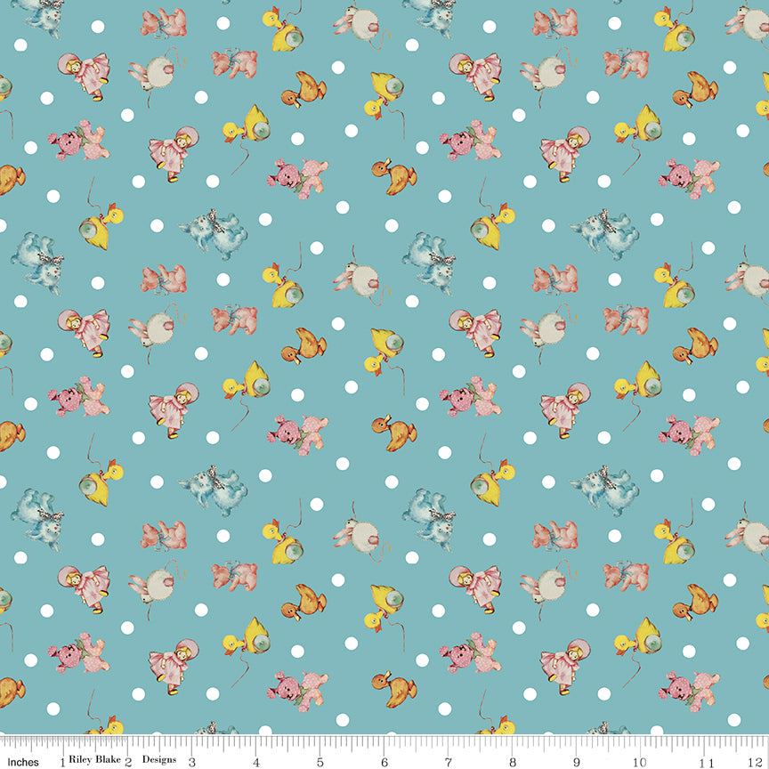 dear-sweetheart-by-riley-blake- C18093-TEAL is Available at International Textiles Ltd in Canada