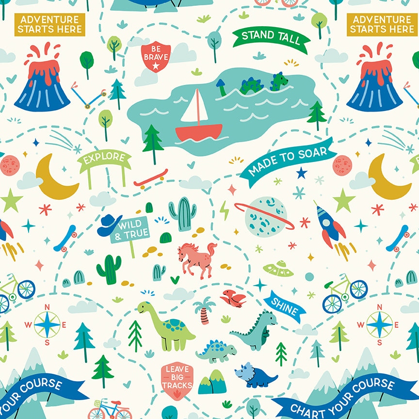 brave-your-way-by-riley-blake Riley Blake Cotton Fabrics Coming Soon, Kids & Baby, cotton