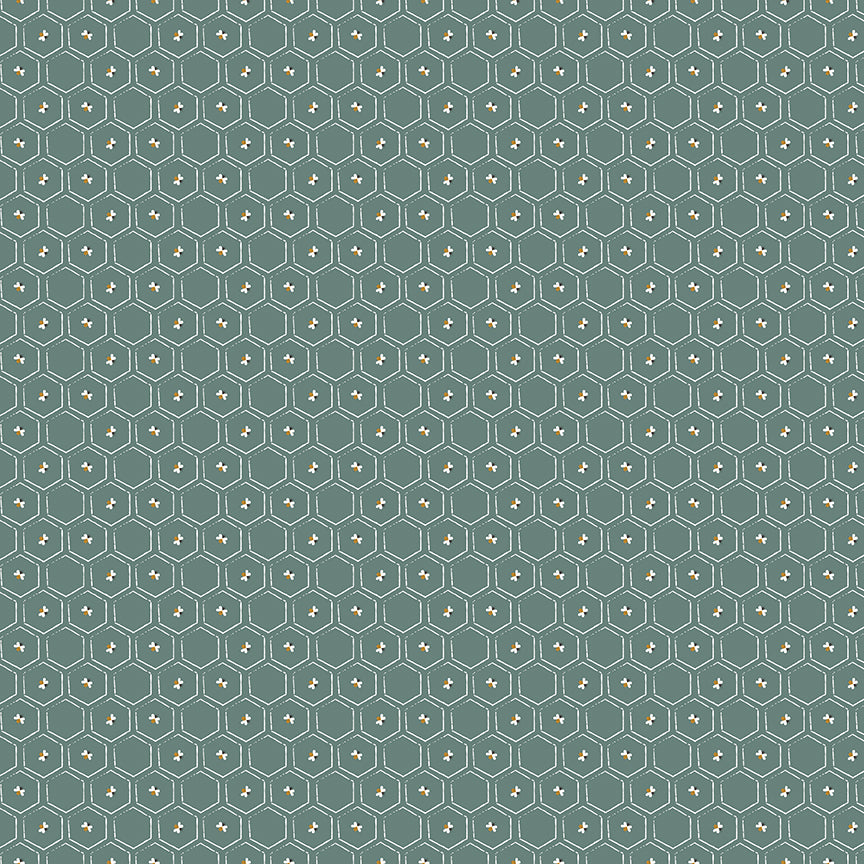 Bees-and-Blossoms C18433-TEAL Riley Blake Canada wholesale at International Textiles Ltd. 
