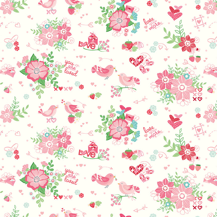 Bloom-&-Heart C18440-OFFWHITE Riley Blake Canada wholesale at International Textiles Ltd. 