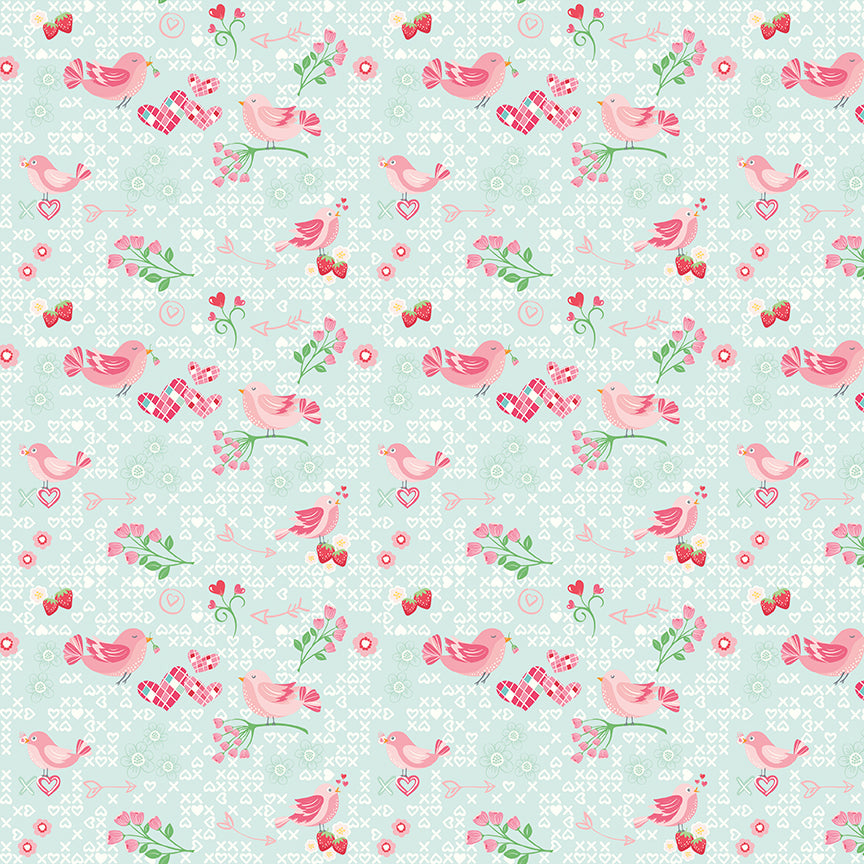 Bloom-&-Heart C18441-AQUA Riley Blake Canada wholesale at International Textiles Ltd. 