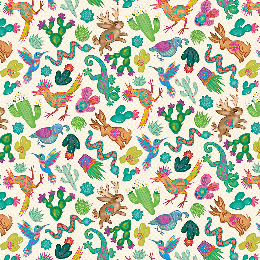 Cacti-&-Charm C18451-PUTTY Riley Blake Canada wholesale at International Textiles Ltd. 