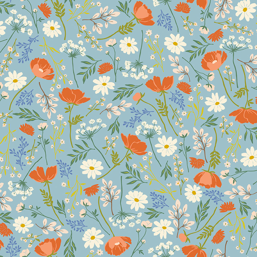 Luna-Field C18490-BLUE Riley Blake Canada wholesale at International Textiles Ltd. 