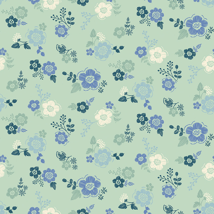 Luna-Field C18492-MINT Riley Blake Canada wholesale at International Textiles Ltd. 
