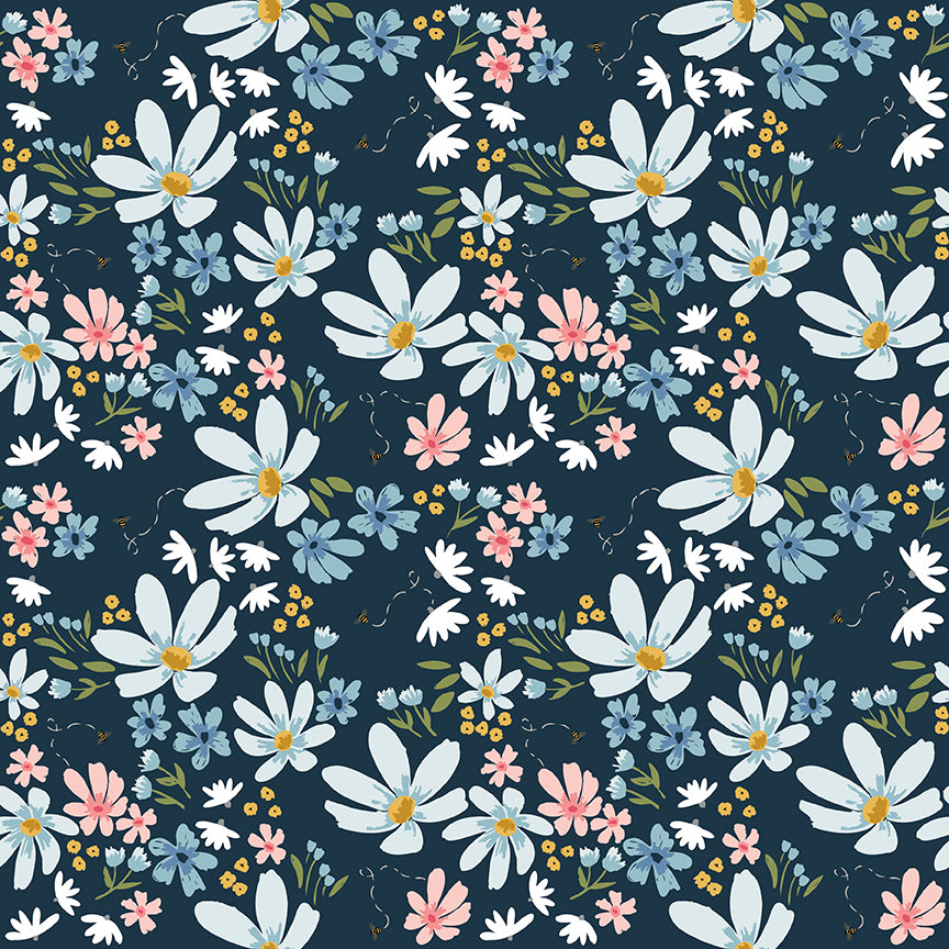 Sweet-as-Honey C18540-MIDNIGHT Riley Blake Canada wholesale at International Textiles Ltd. 