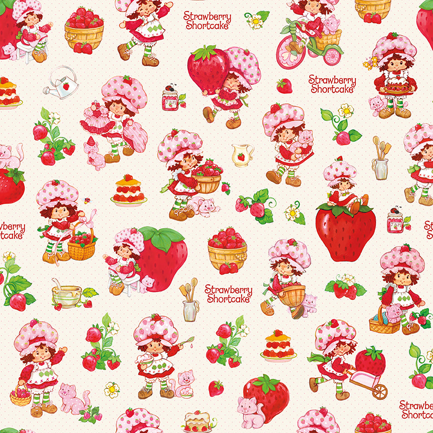 The-World-of-Strawberry-Shortcake C18560-CREAM Riley Blake Canada wholesale at International Textiles Ltd. 