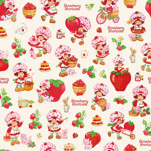 The-World-of-Strawberry-Shortcake C18560-CREAM Riley Blake Canada wholesale at International Textiles Ltd. 